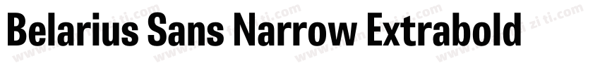 Belarius Sans Narrow Extrabold Obli字体转换